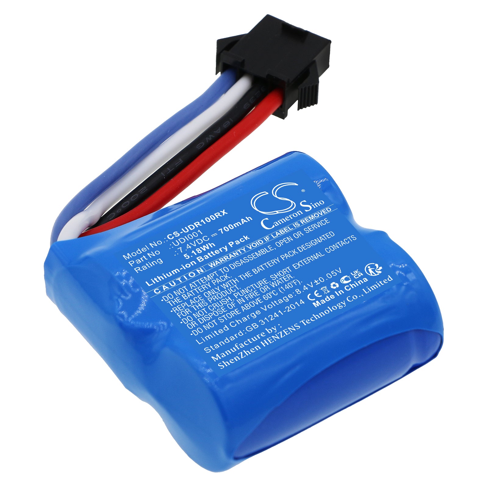 Li-ion, Robot Battery fits Huanqi Hq960, Udi 001, 7.4V, 700mAh Robot Cameron Sino Technology Limited
