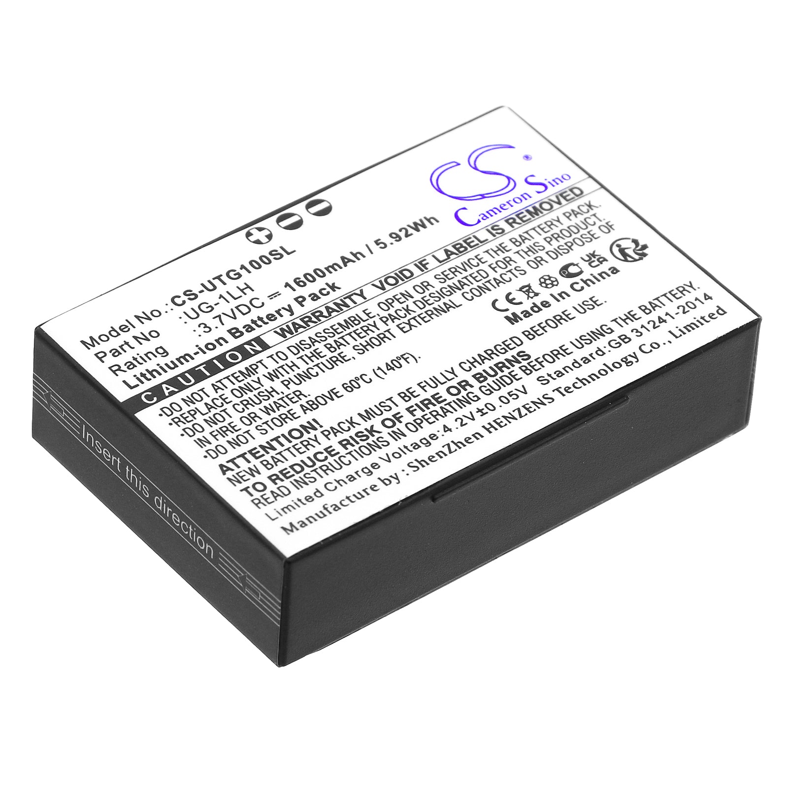 Li-ion, Equipment, Survey, Test Battery fits Unistrong G1, G110, 3.7V, 1600mAh Equipment, Survey, Test Cameron Sino Technology Limited