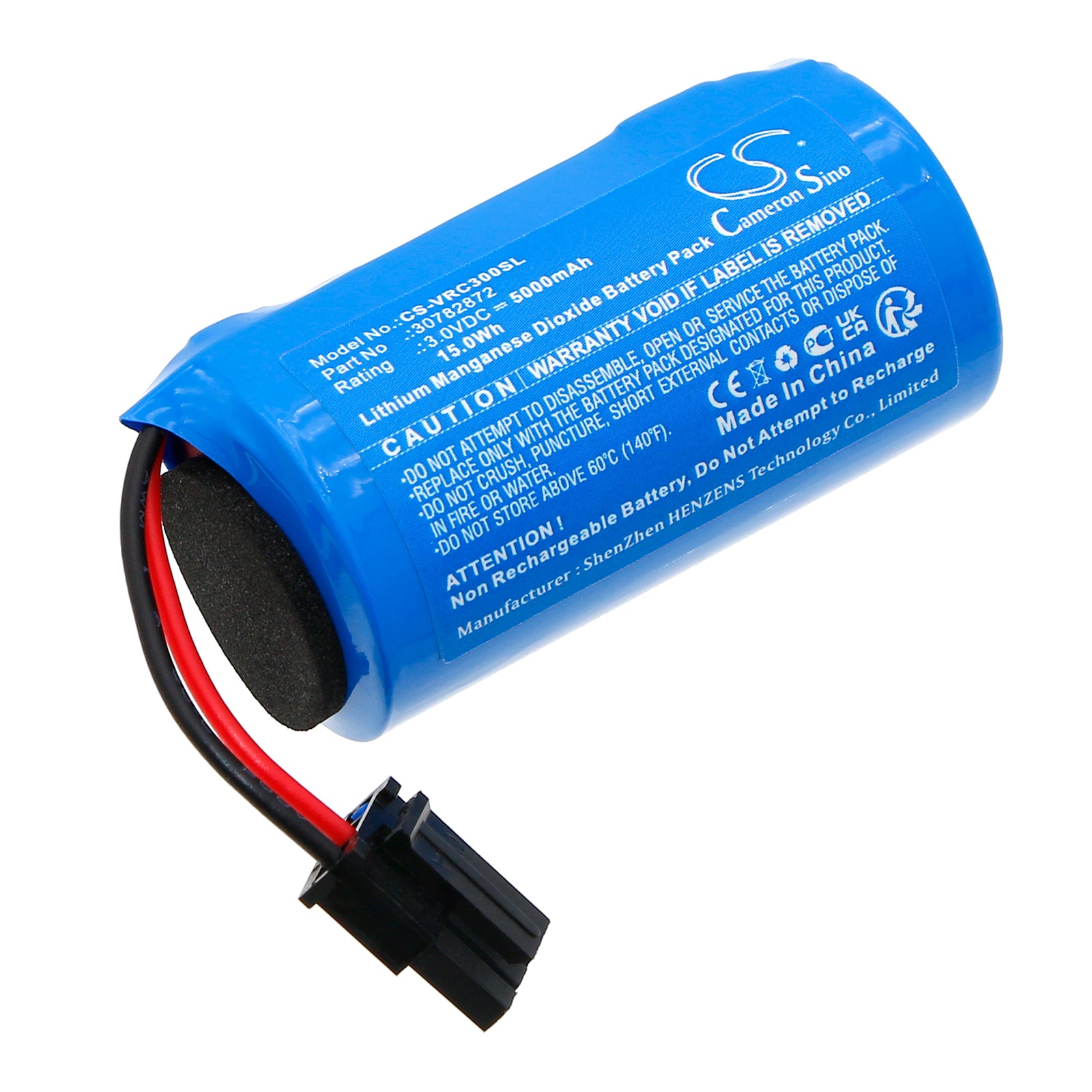 3V, Li-MnO2, 5000mAh, Battery fits VOLVO C30 2019, C30 2020, 15Wh Emergency Supply Cameron Sino Technology Limited