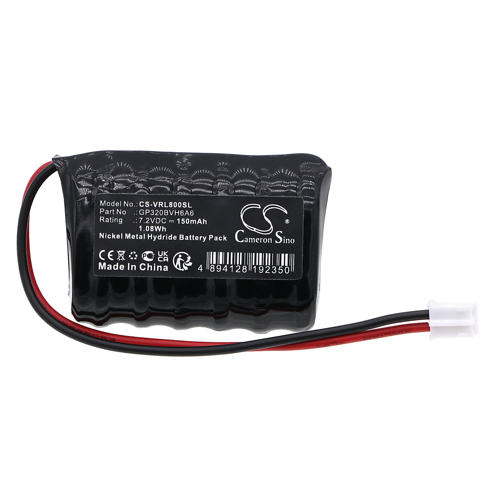 Ni-MH, Siren Alarm Battery fits Volvo 8622268, 8637399, 7.2V, 150mAh Siren Alarm Cameron Sino Technology Limited