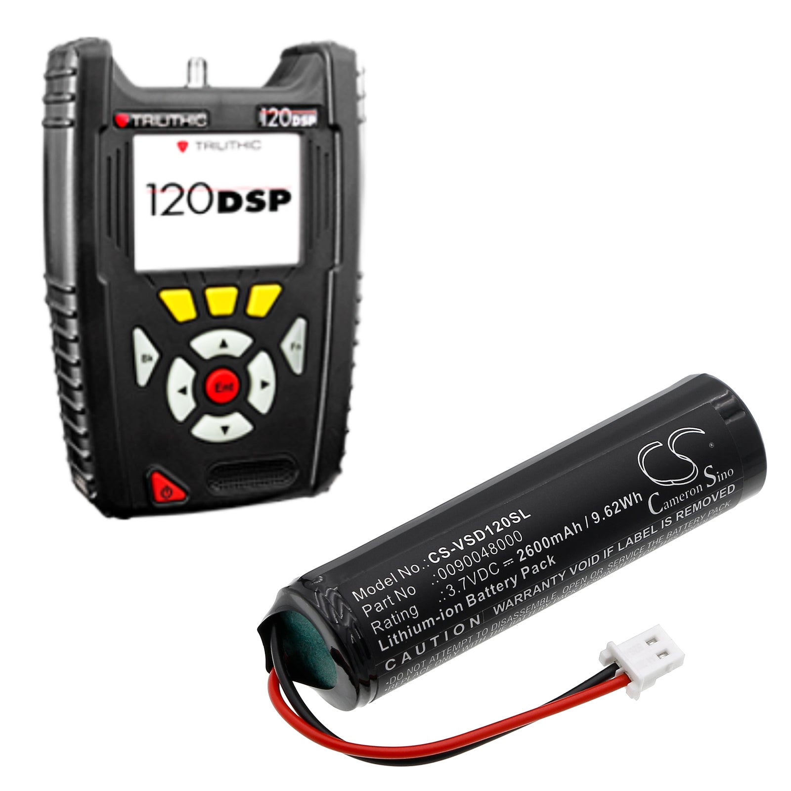 3.7V, Li-ion, 2600mAh, Battery fits Viavi 120 DSP, Seeker, 9.62Wh Equipment, Survey, Test Cameron Sino Technology Limited