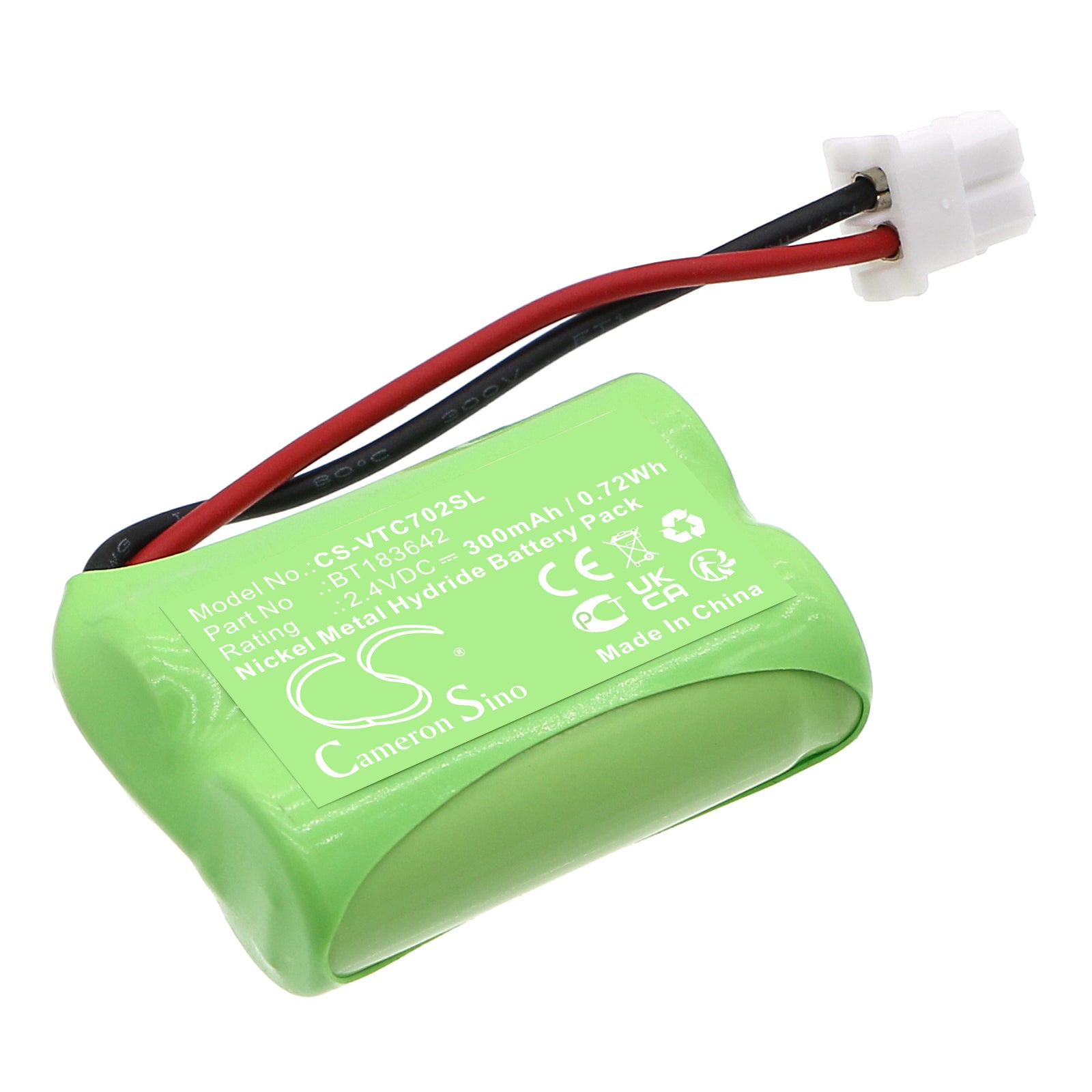 Ni-MH, Cordless Phone Battery fits Snom C620 Wireless Mic, Vtech Erisstation Vcs702 Wireless Mi, 2.4V, 300mAh Cordless Phone Cameron Sino Technology Limited