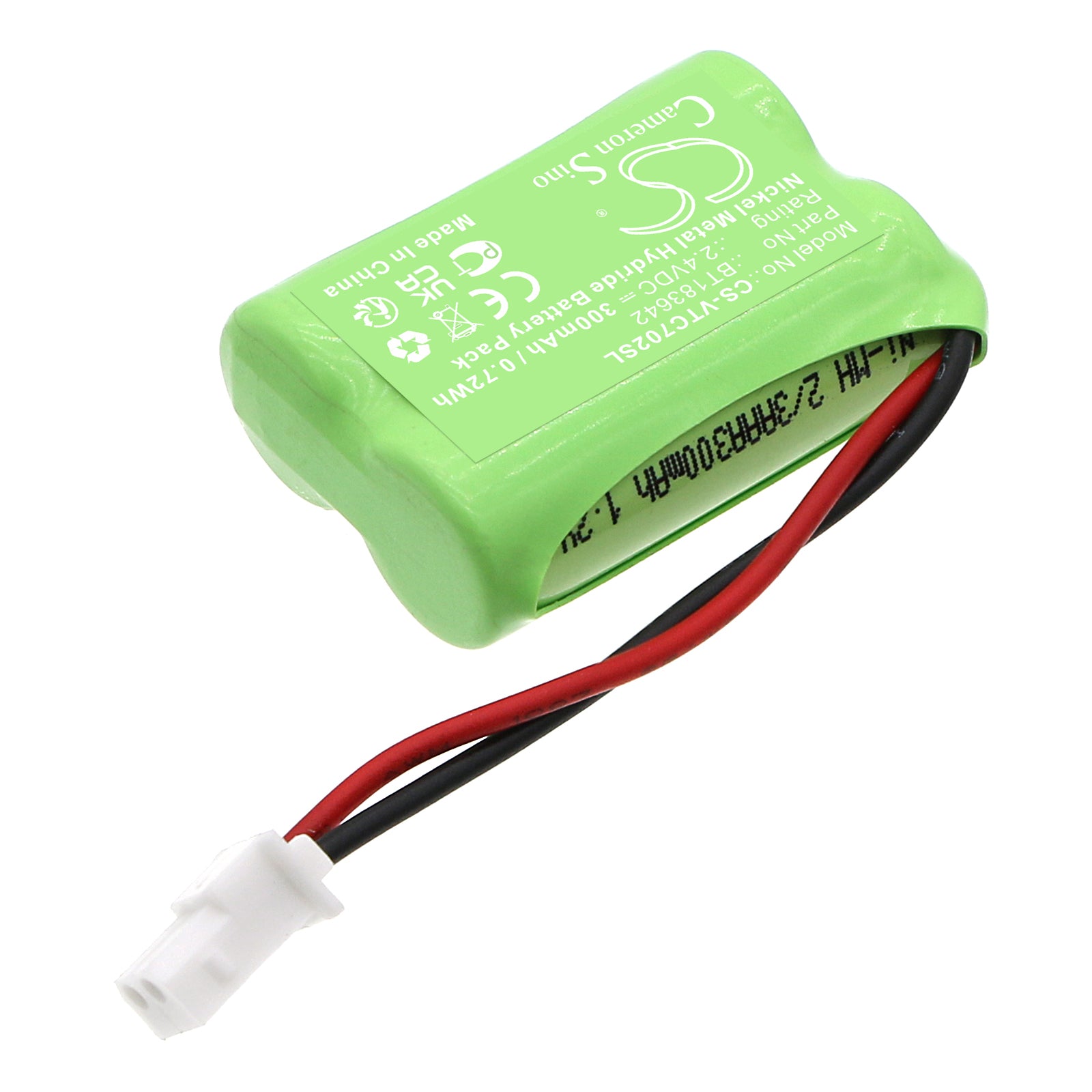 Ni-MH, Cordless Phone Battery fits Snom C620 Wireless Mic, Vtech Erisstation Vcs702 Wireless Mi, 2.4V, 300mAh Cordless Phone Cameron Sino Technology Limited