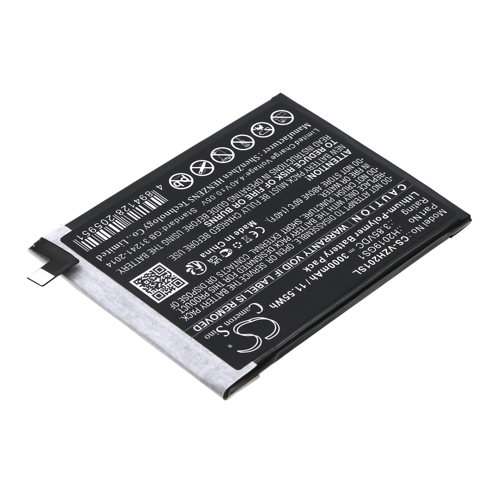 Li-Polymer, Mobile, SmartPhone Battery fits Verizon H2019gs1, Hot Pepper Ghost, 3.85V, 3000mAh Mobile, SmartPhone Cameron Sino Technology Limited