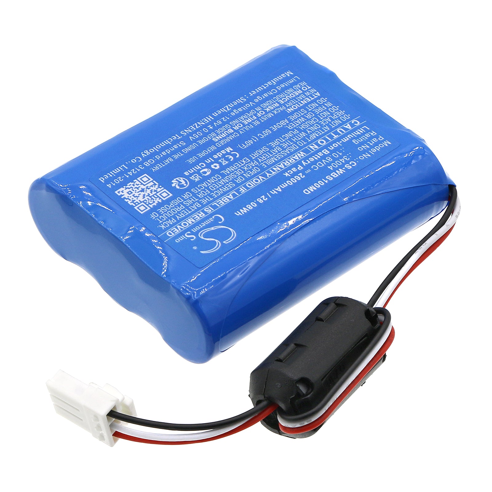 Li-ion, Medical Battery fits Welch-allyn Vs100, Vs100 Spot Vision Screener, 10.8V, 2600mAh Medical Cameron Sino Technology Limited