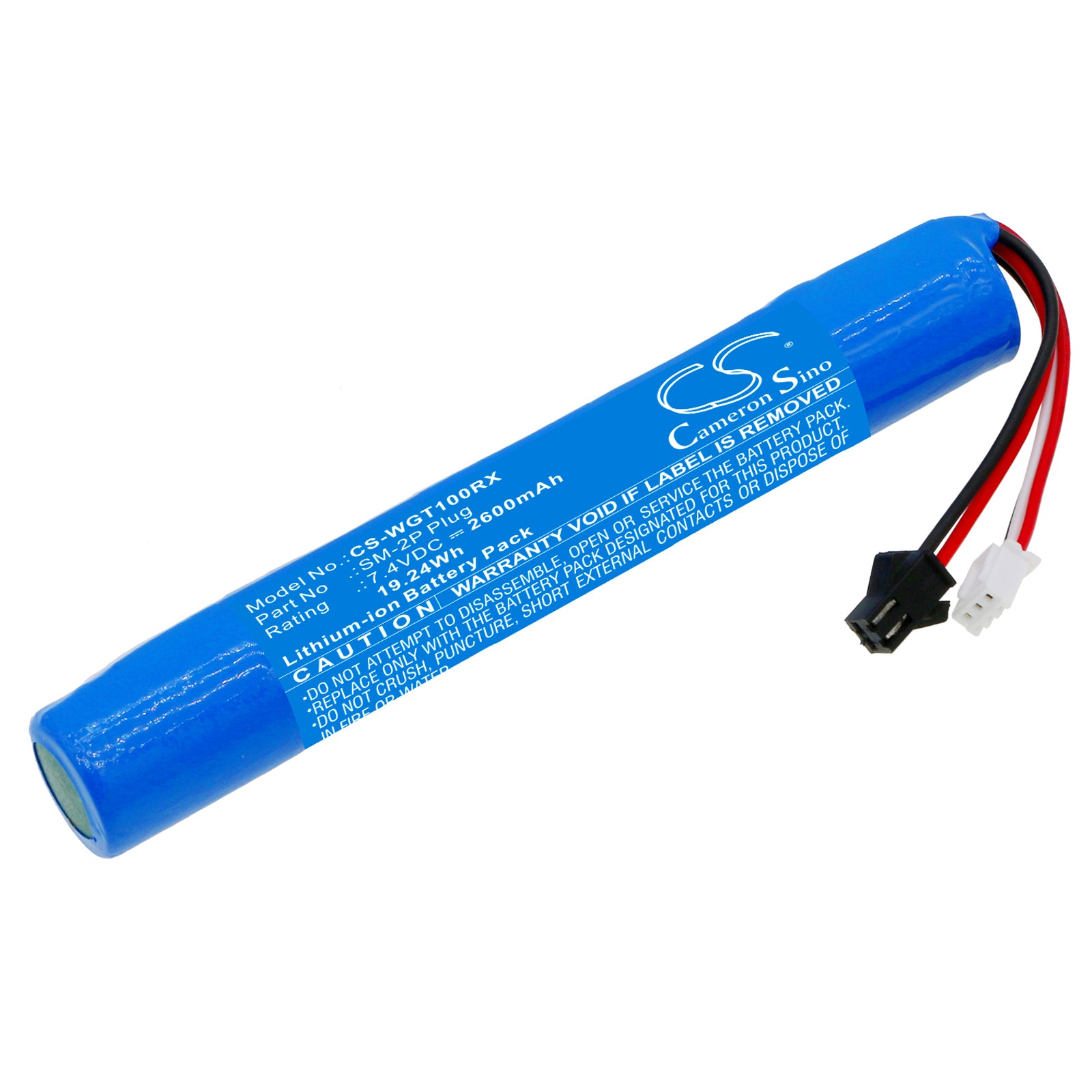 Li-ion, Water Gun Battery fits Stadie Water Gun Toys, 7.4V, 2600mAh Water Gun Cameron Sino Technology Limited