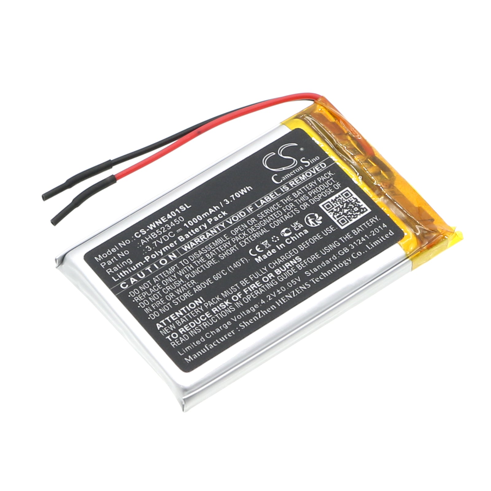 Li-Polymer, GPS, Navigator Battery fits Weenect Silber We401, 3.7V, 1000mAh GPS, Navigator Cameron Sino Technology Limited