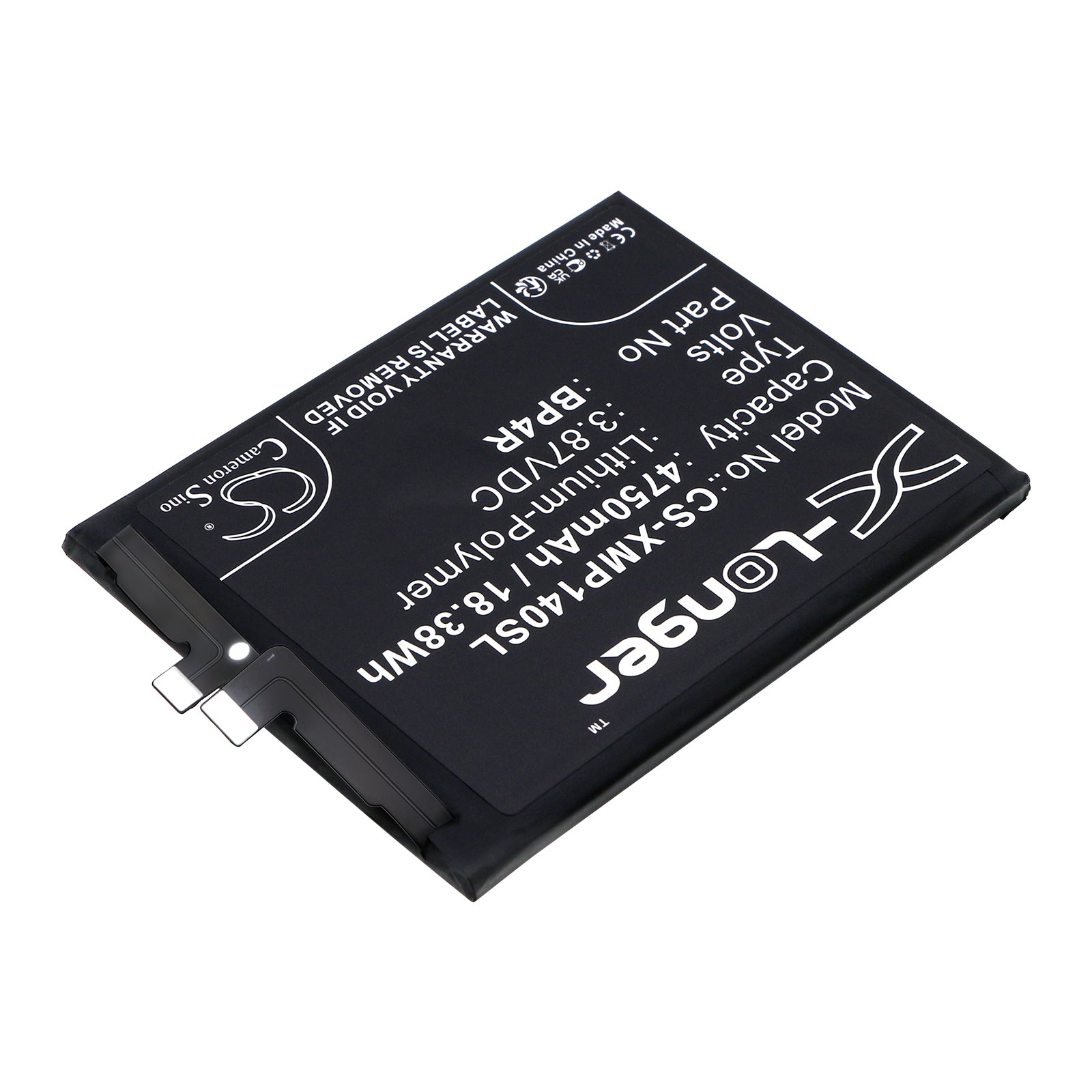 Li-Polymer, Mobile, SmartPhone Battery fits Xiaomi 14 Pro, 3.87V, 4750mAh Mobile, SmartPhone Cameron Sino Technology Limited