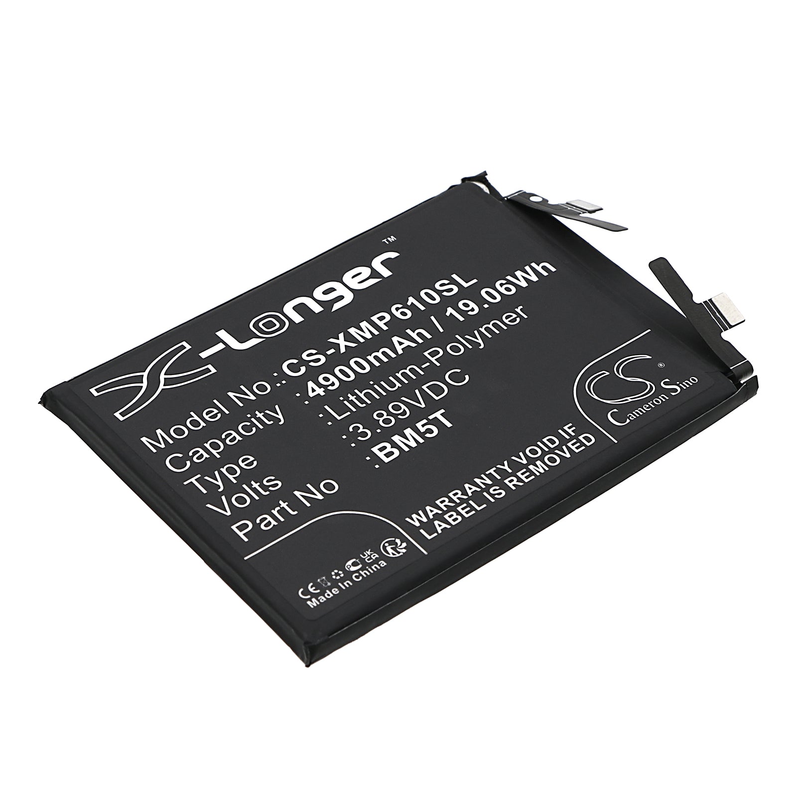 Li-Polymer, Mobile, SmartPhone Battery fits Poco X6 Pro, Xiaomi 13t 5g, 3.89V, 4900mAh Mobile, SmartPhone Cameron Sino Technology Limited