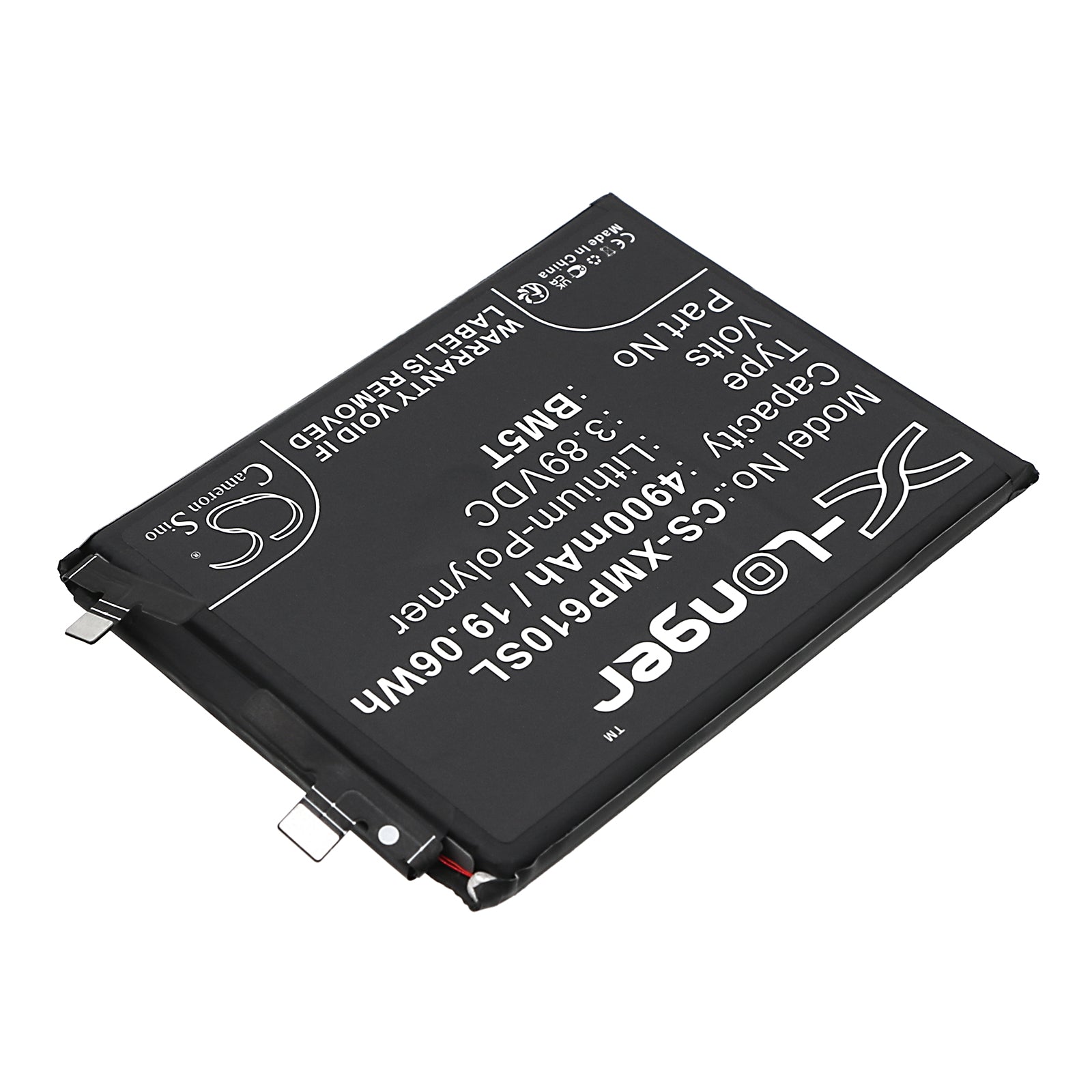 Li-Polymer, Mobile, SmartPhone Battery fits Poco X6 Pro, Xiaomi 13t 5g, 3.89V, 4900mAh Mobile, SmartPhone Cameron Sino Technology Limited