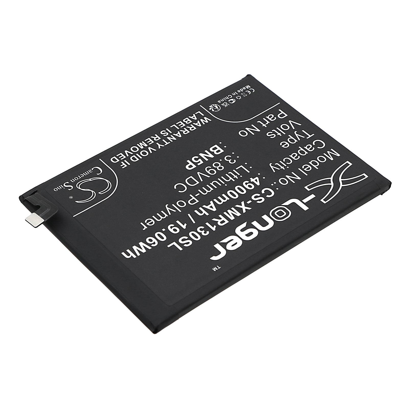 Li-Polymer, Mobile, SmartPhone Battery fits Redmi 23090ra98c, Note 13, 3.89V, 4900mAh Mobile, SmartPhone Cameron Sino Technology Limited