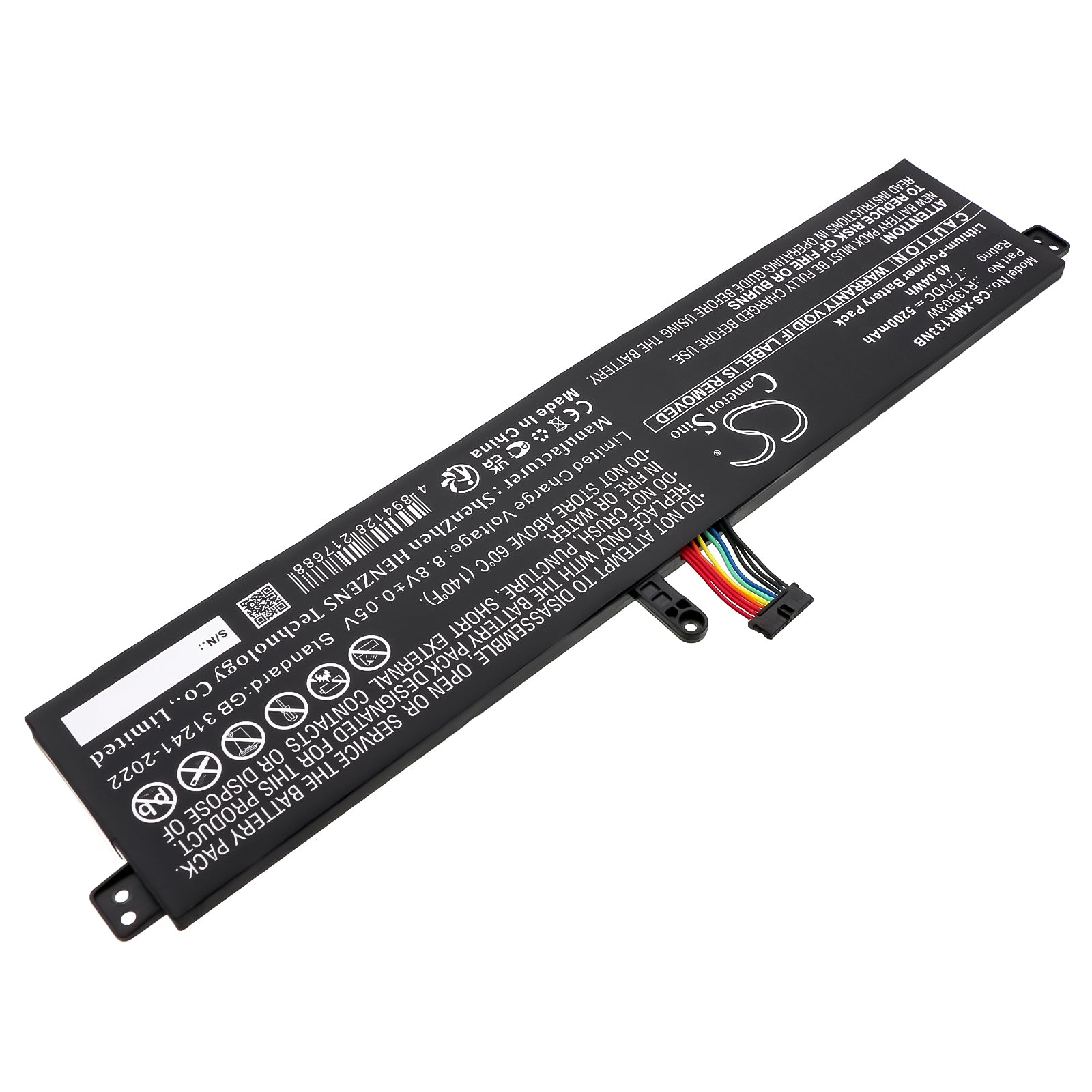 7.7V, Li-Polymer, 5200mAh, Battery fits Xiaomi MI AIR 13.3 | RedmiBook RedmiBook 13, 40.04Wh Notebook, Laptop Cameron Sino Technology Limited