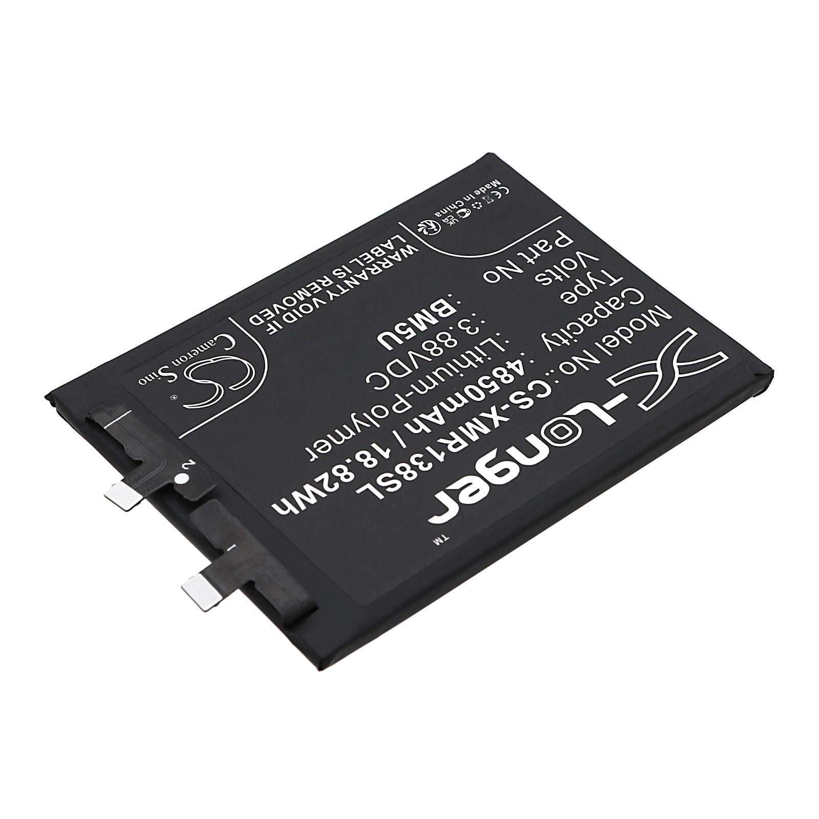 Li-Polymer, Mobile, SmartPhone Battery fits Redmi 23090ra98c, Note 13 Pro+, 3.88V, 4850mAh Mobile, SmartPhone Cameron Sino Technology Limited