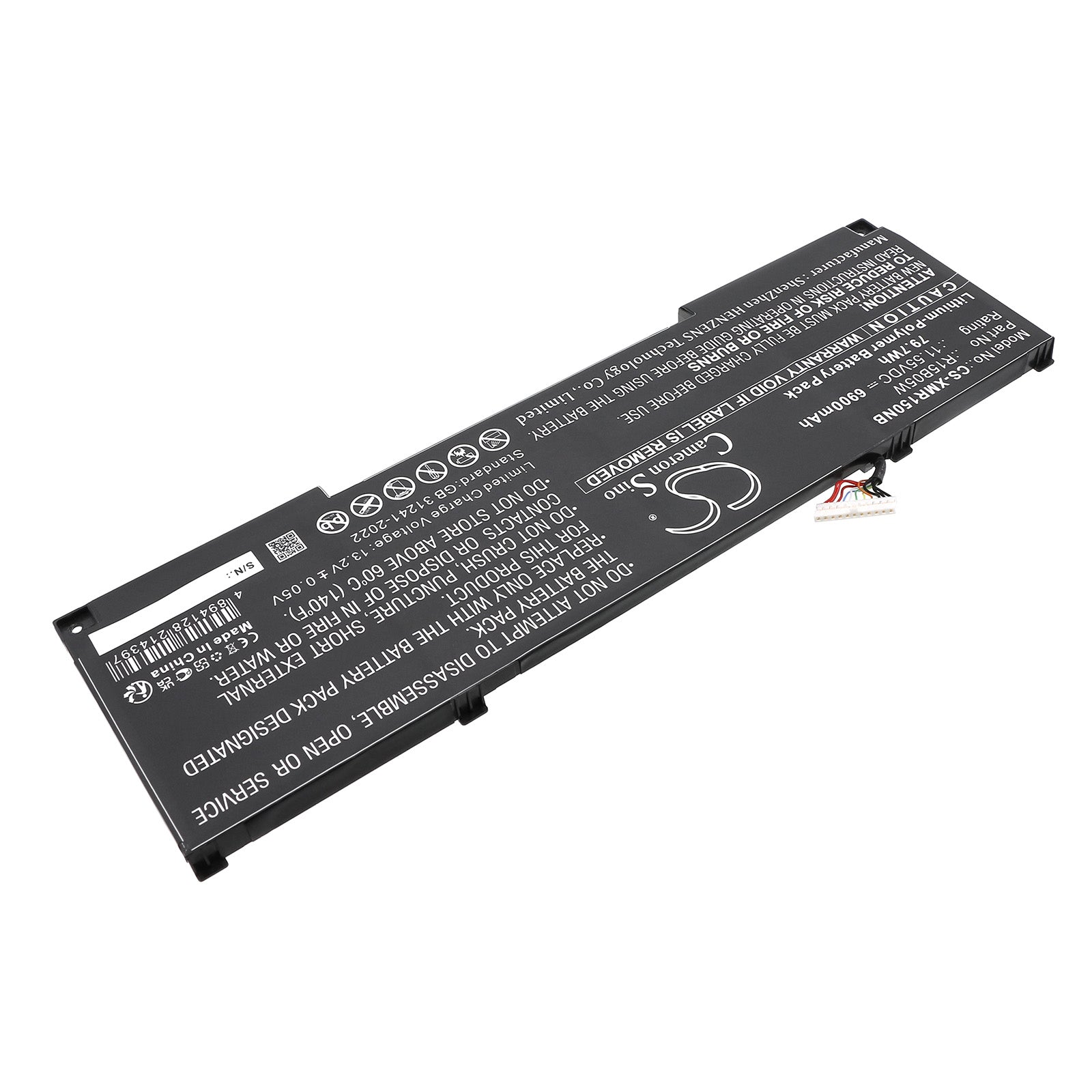 11.55V, Li-Polymer, 6900mAh, Battery fits Xiaomi Notebook Pro X 15, Pro X15, 79.7Wh Notebook, Laptop Cameron Sino Technology Limited