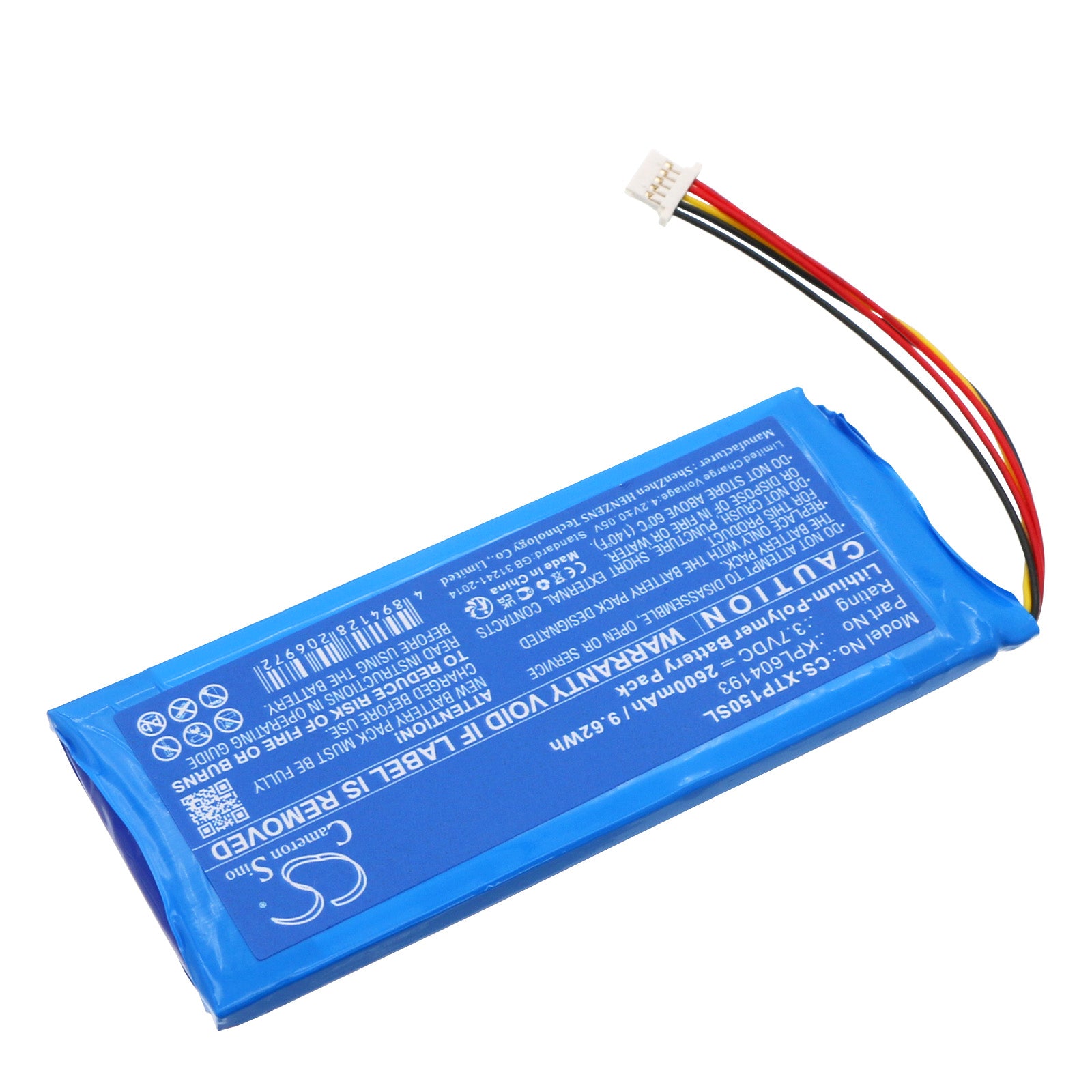 Li-Polymer, Diagnostic Scanner Battery fits Xtool A30 Pro Diagnostic Scan Too, Tp150 Tpms Diagnostic Tool, 3.7V, 2600mAh Diagnostic Scanner Cameron Sino Technology Limited