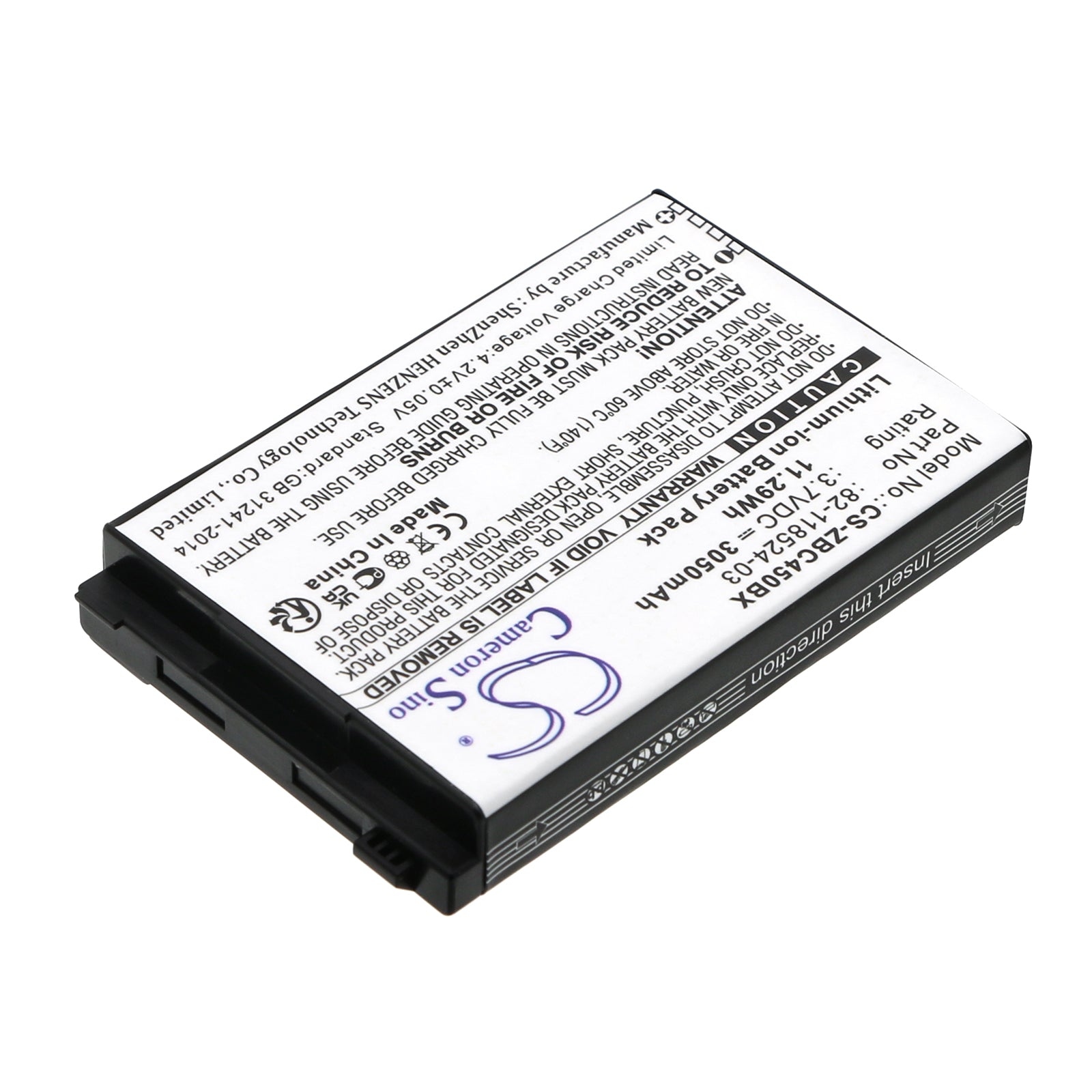 Li-ion, Barcode Scanner Battery fits Zebra Mc45, 3.7V, 3050mAh Barcode Scanner Cameron Sino Technology Limited