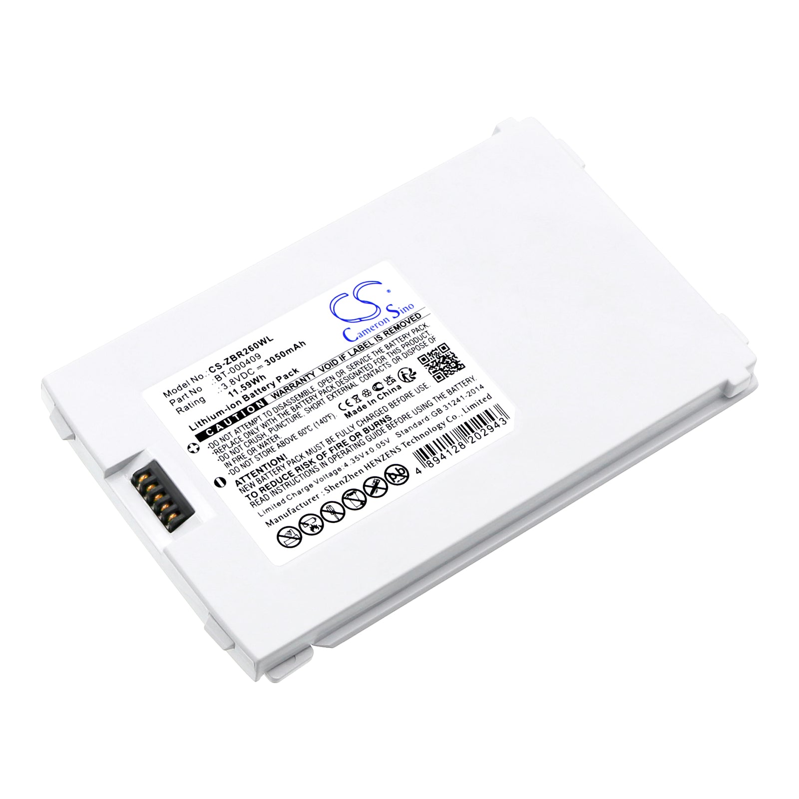 Li-ion, Barcode Scanner Battery fits Zebra Tc21, Tc210, 3.8V, 3050mAh Barcode Scanner Cameron Sino Technology Limited