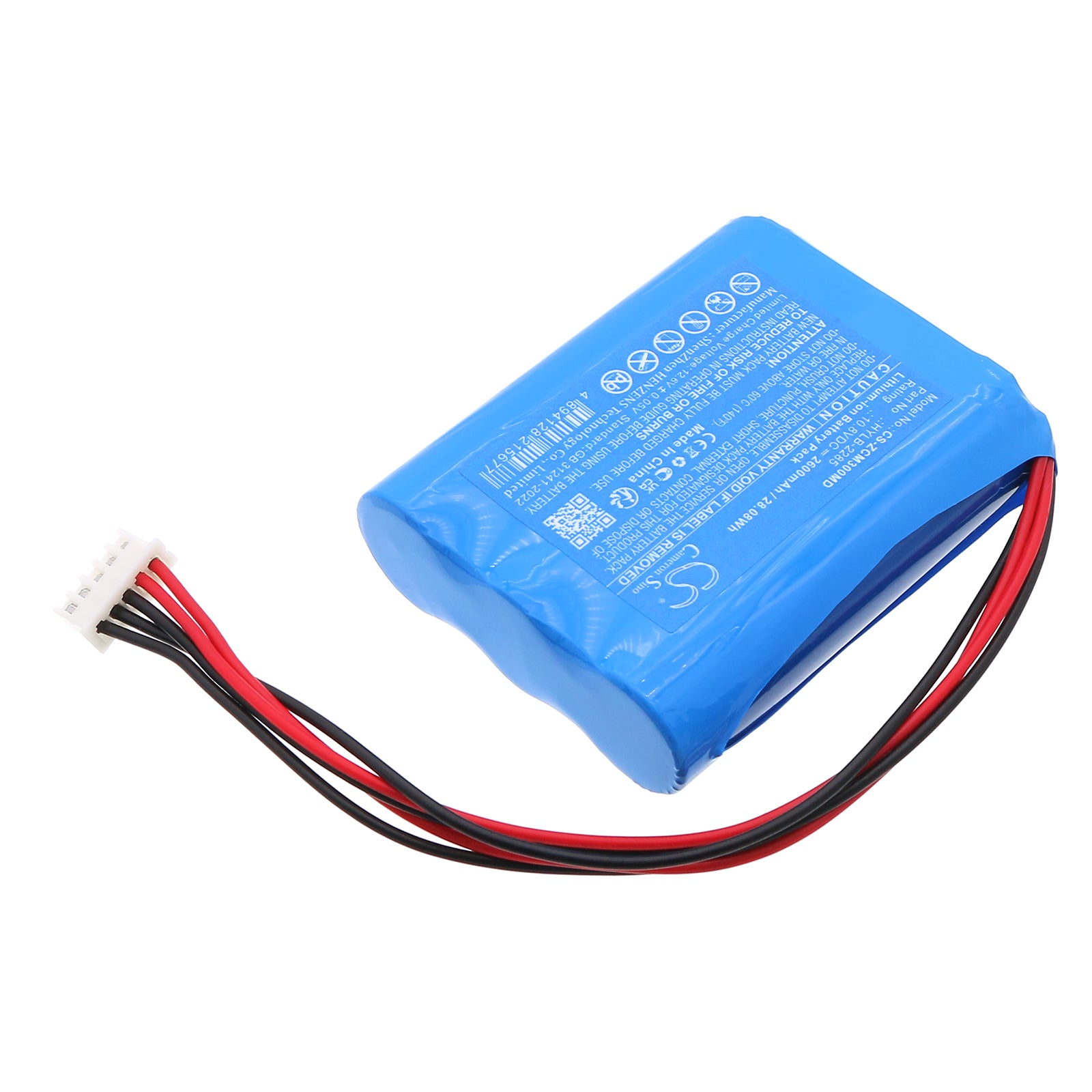 10.8V, Li-ion, 2600mAh, Battery fits Zoncare ECG EKG monitor, P-2273, 28.08Wh Medical Cameron Sino Technology Limited