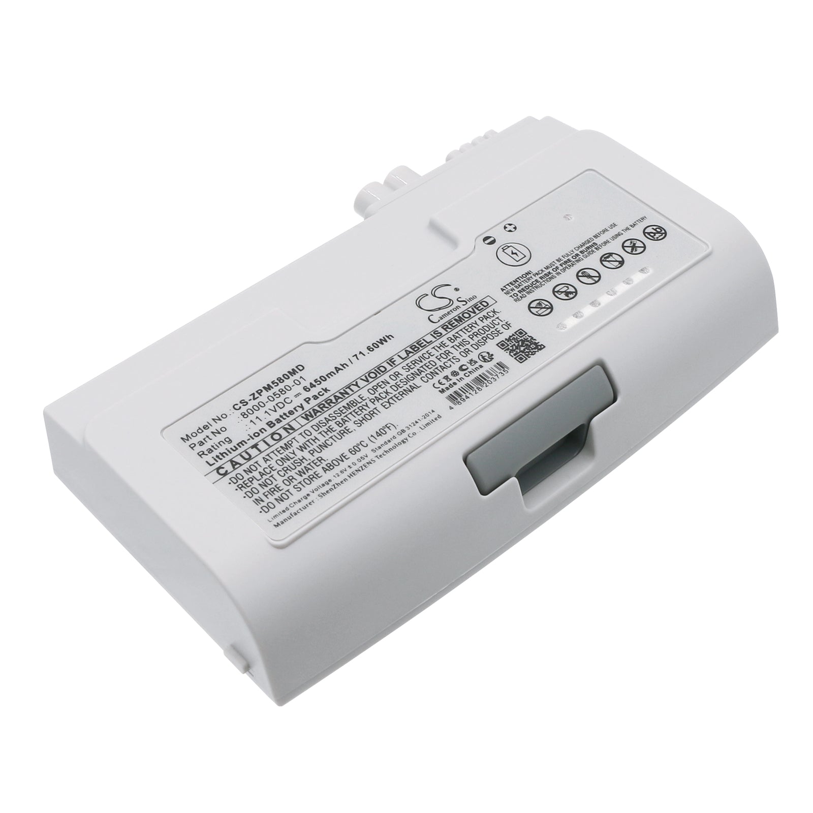 Li-ion, Medical Battery fits Zoll Propaq M, Propaq Md, 11.1V, 6450mAh Medical Cameron Sino Technology Limited