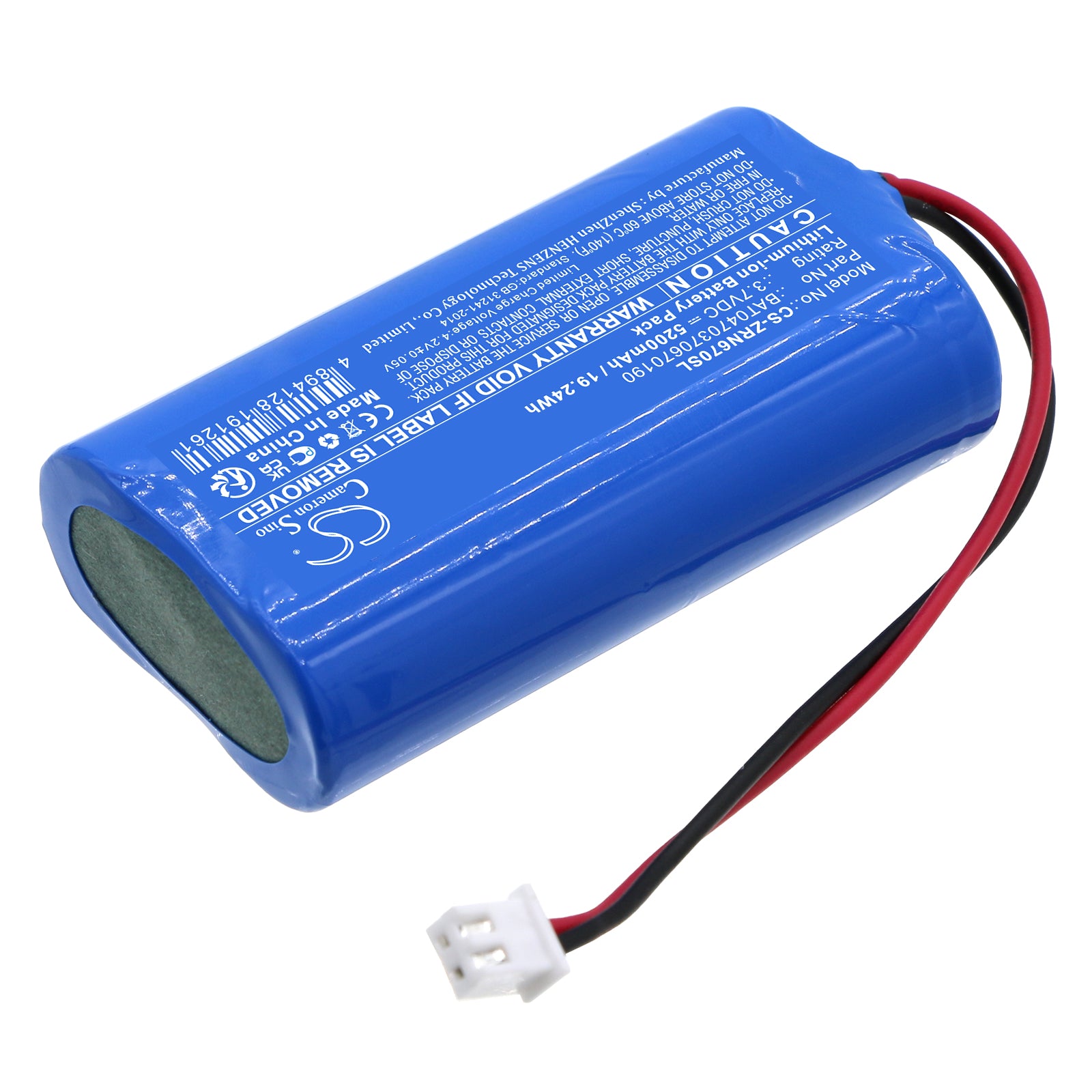 Li-ion, Portable Led Desk Lamp Battery fits Zafferano Dama, Ofelia, 3.7V, 5200mAh Portable Led Desk Lamp Cameron Sino Technology Limited