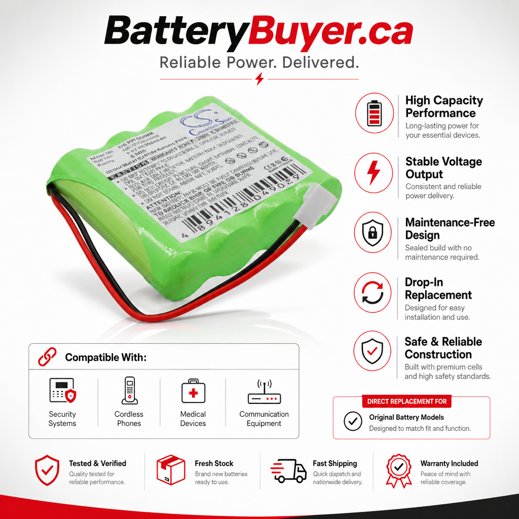 Ni-MH Battery fits Philips, Td9200, Td9203, Td9205 4.8V, 2000mAh BabyPhone Cameron Sino Technology Limited