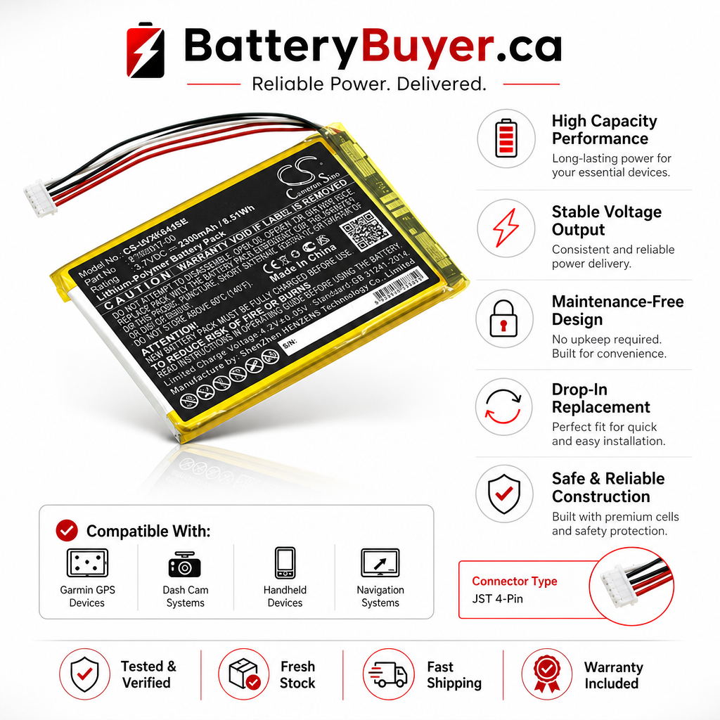 Li-Polymer Battery fits Vtech, Rm7764-2hd, Rm7764hd 3.7V, 2500mAh / 9.25Wh BabyPhone Cameron Sino Technology Limited