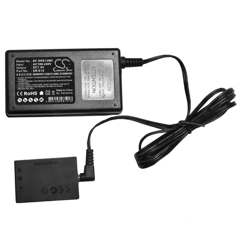 AC to DC Battery Charger fits Canon, Eos 100d, Eos 1100d, Eos Kiss X50 DC DC Coupler Cameron Sino Technology Limited