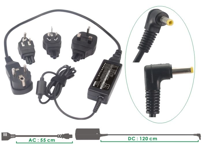 AC to DC Battery Charger fits Hp, Fn819av, Fq729aar, Fq729av Computer Cameron Sino Technology Limited