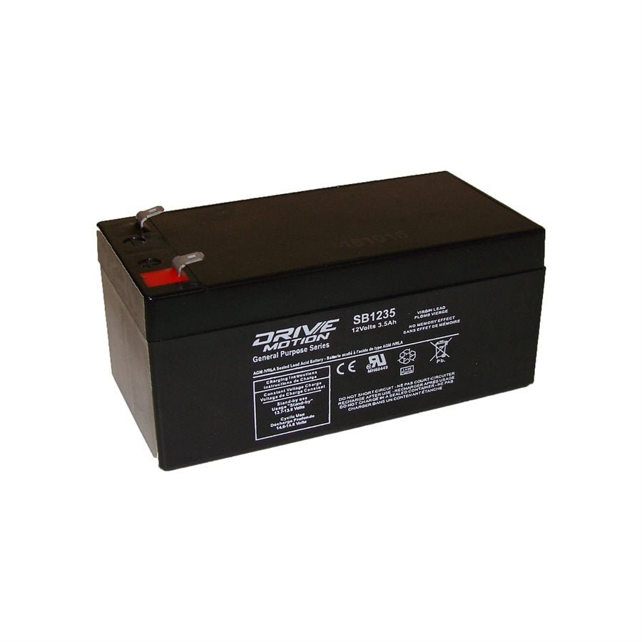 AGM Battery fits 12V-3.5 Ah Sealed Lead Acid Batteries Drivemotion