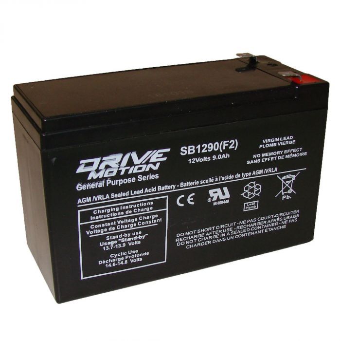 AGM Battery fits 12V-9.0 Ah Sealed Lead Acid Batteries Drivemotion