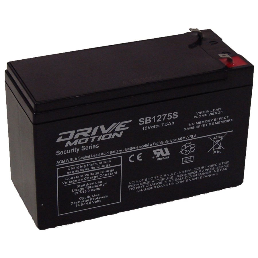 AGM Security Battery fits 12V-7.5 Ah Sealed Lead Acid Batteries Drivemotion