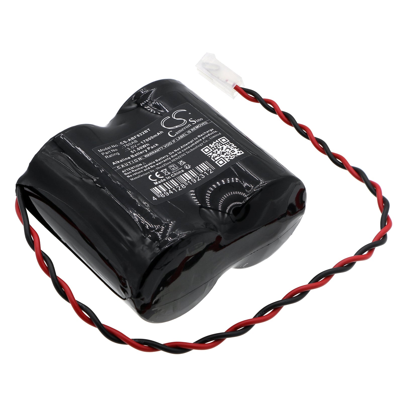 Alkaline, Alarm System Battery fits Abus Fu2986, Fu8220, 3.0V, 17000mAh Alarm System Cameron Sino Technology Limited