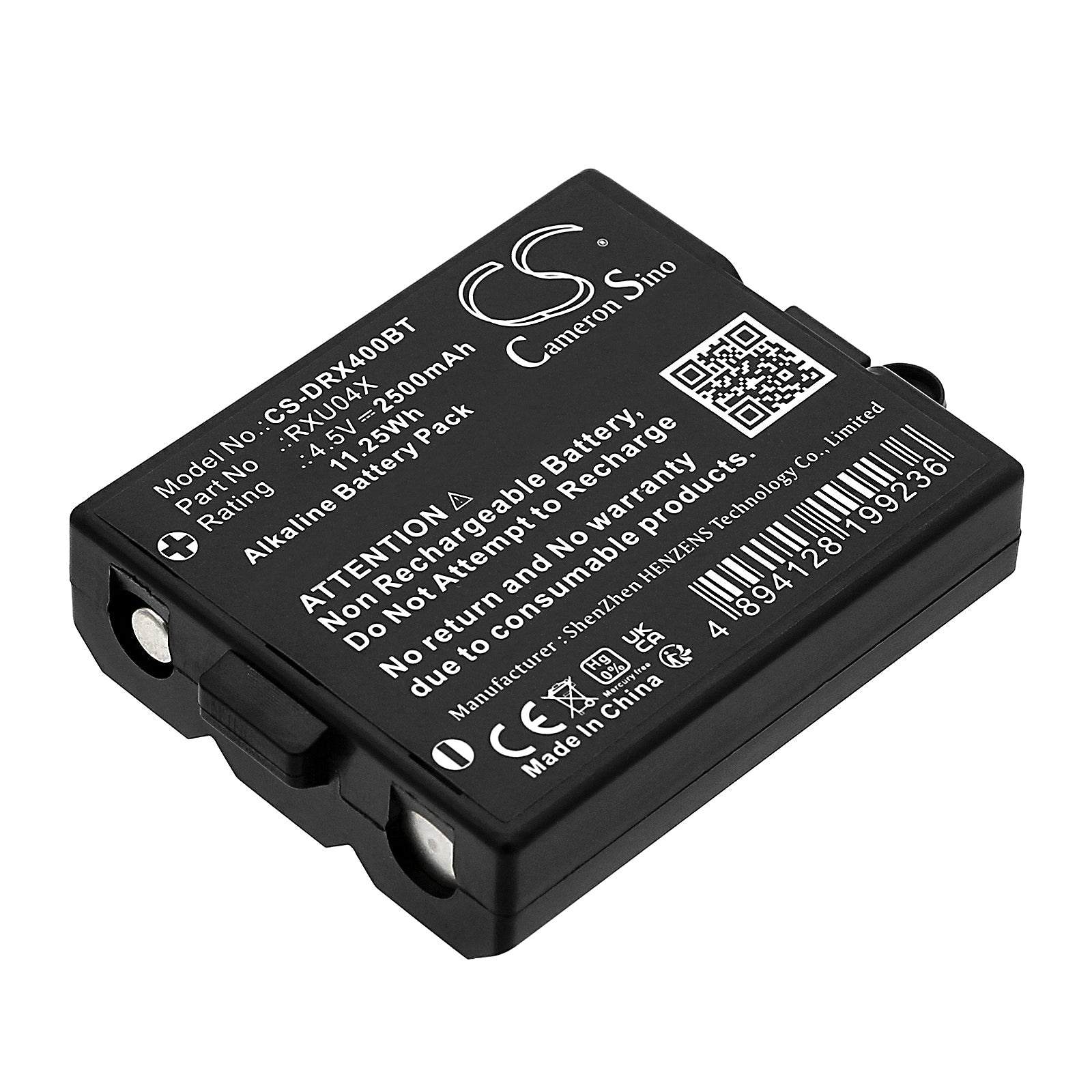 Alkaline, Alarm System Battery fits Daitem D18 Codeeinrichtung Sa660ax, 4.5V, 2500mAh Alarm System Cameron Sino Technology Limited