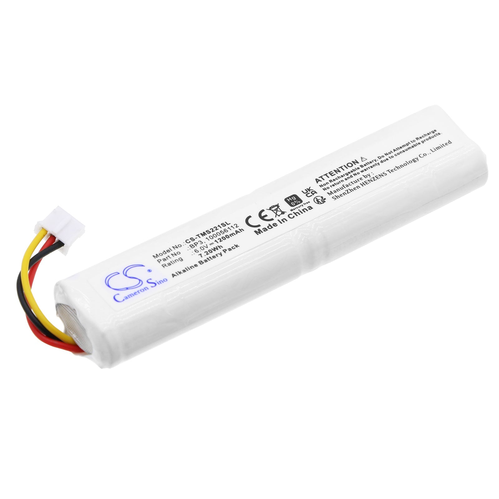 Alkaline, Alarm System Battery fits Telenot Akg233, Dss2, 6.0V, 1200mAh Alarm System Cameron Sino Technology Limited