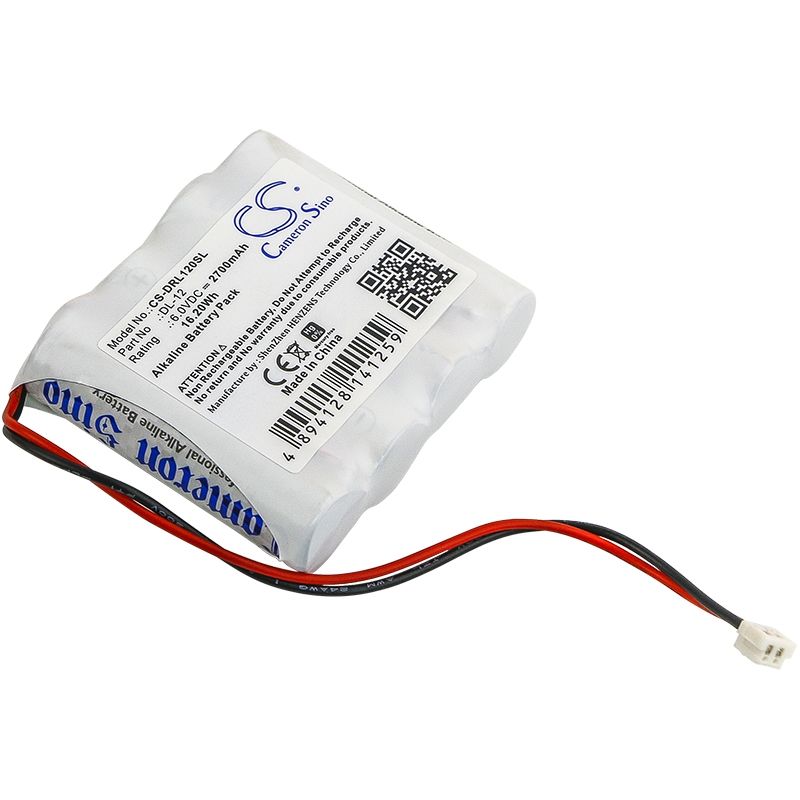 Alkaline Battery fits Hd Supply, 884952, Interstate, Dry0201 6.0V, 2700mAh Door Lock Cameron Sino Technology Limited