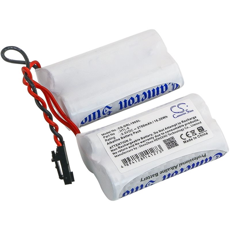Alkaline Battery fits Saflock, 6800121, S90040, Select 6 6.0V, 2700mAh Door Lock Cameron Sino Technology Limited