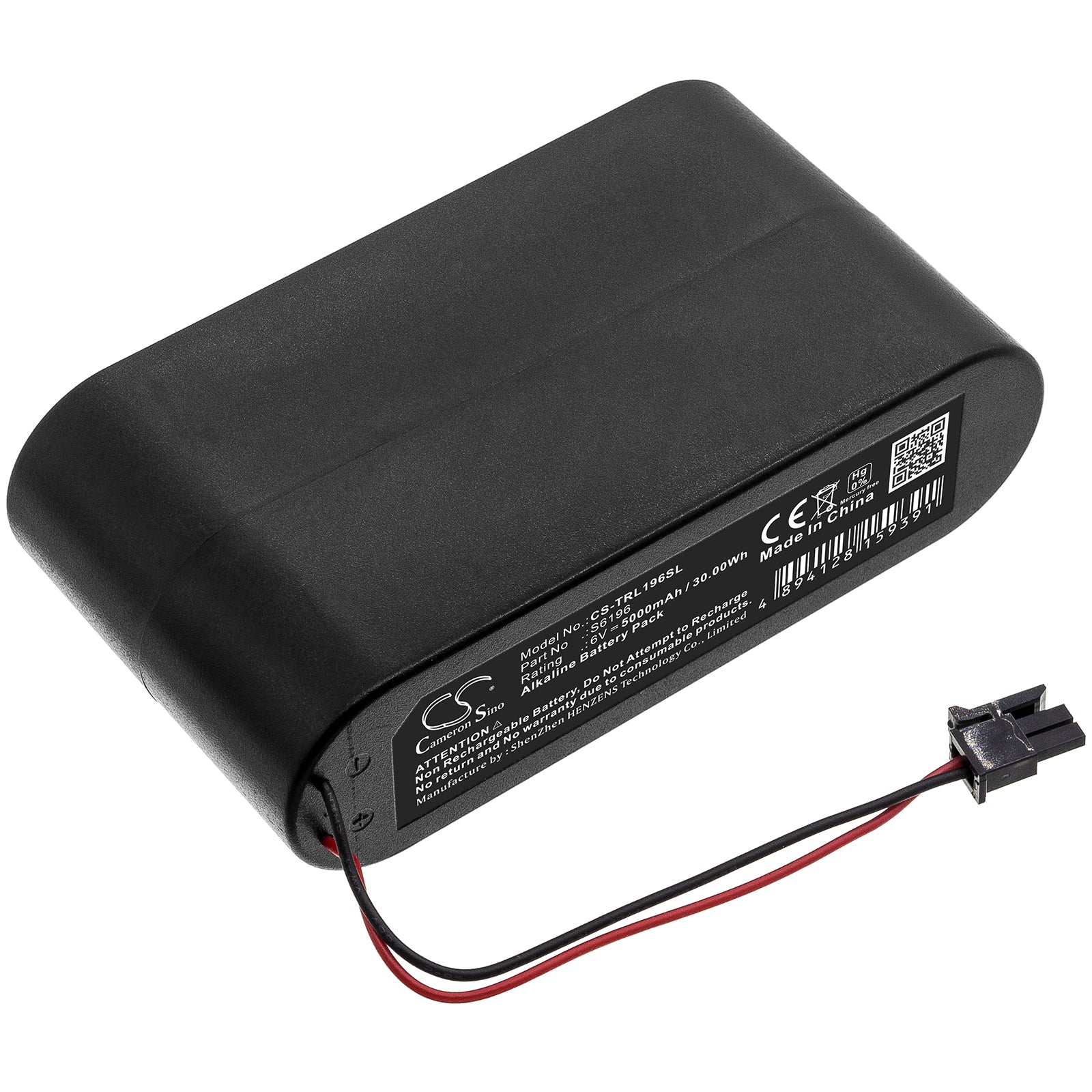 Alkaline Battery fits Trilogy, S6196 6V, 5000mAh Door Lock Cameron Sino Technology Limited