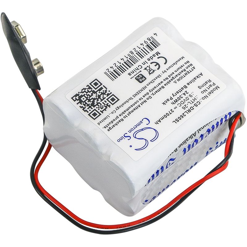 Alkaline Battery fits Vingcard, 12, 1200, 9.0V, 2700mAh Door Lock Cameron Sino Technology Limited