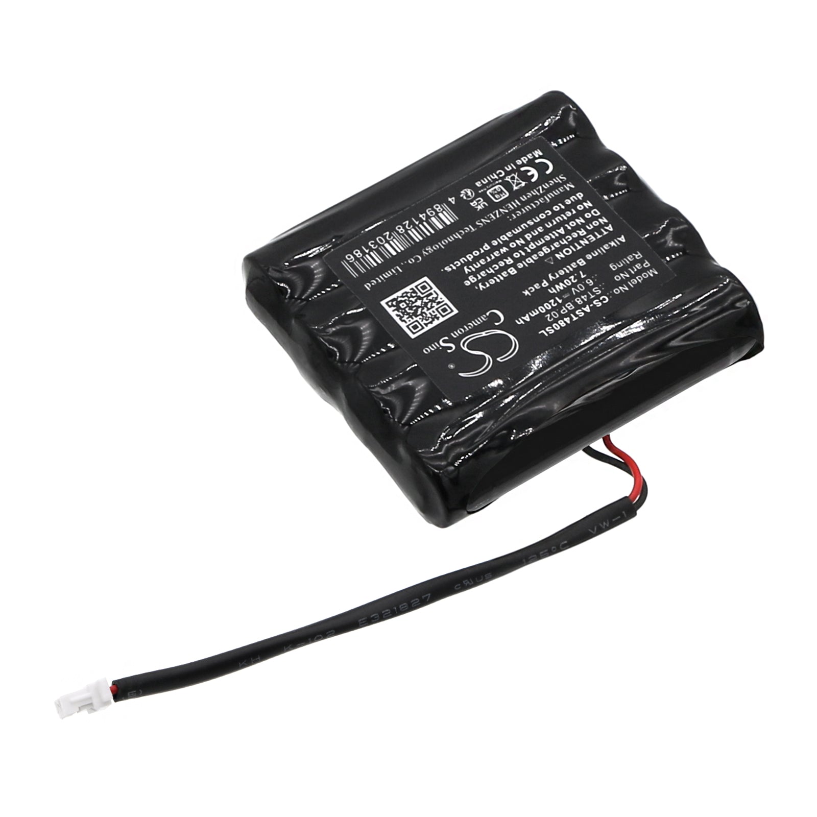 Alkaline, Door Lock Battery fits Amadeo A-lock St48, 6.0V, 1200mAh Door Lock Cameron Sino Technology Limited
