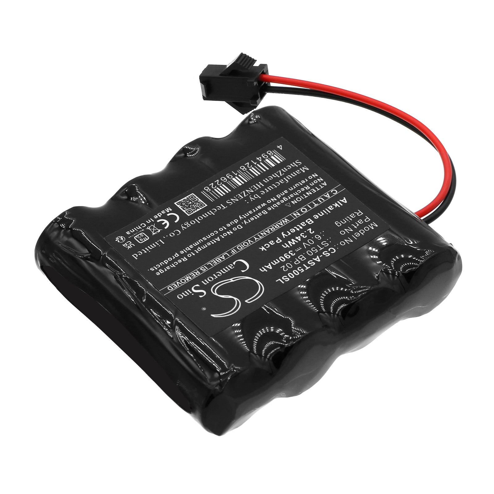 Alkaline, Door Lock Battery fits Amadeo A-lock St50, 6.0V, 390mAh Door Lock Cameron Sino Technology Limited