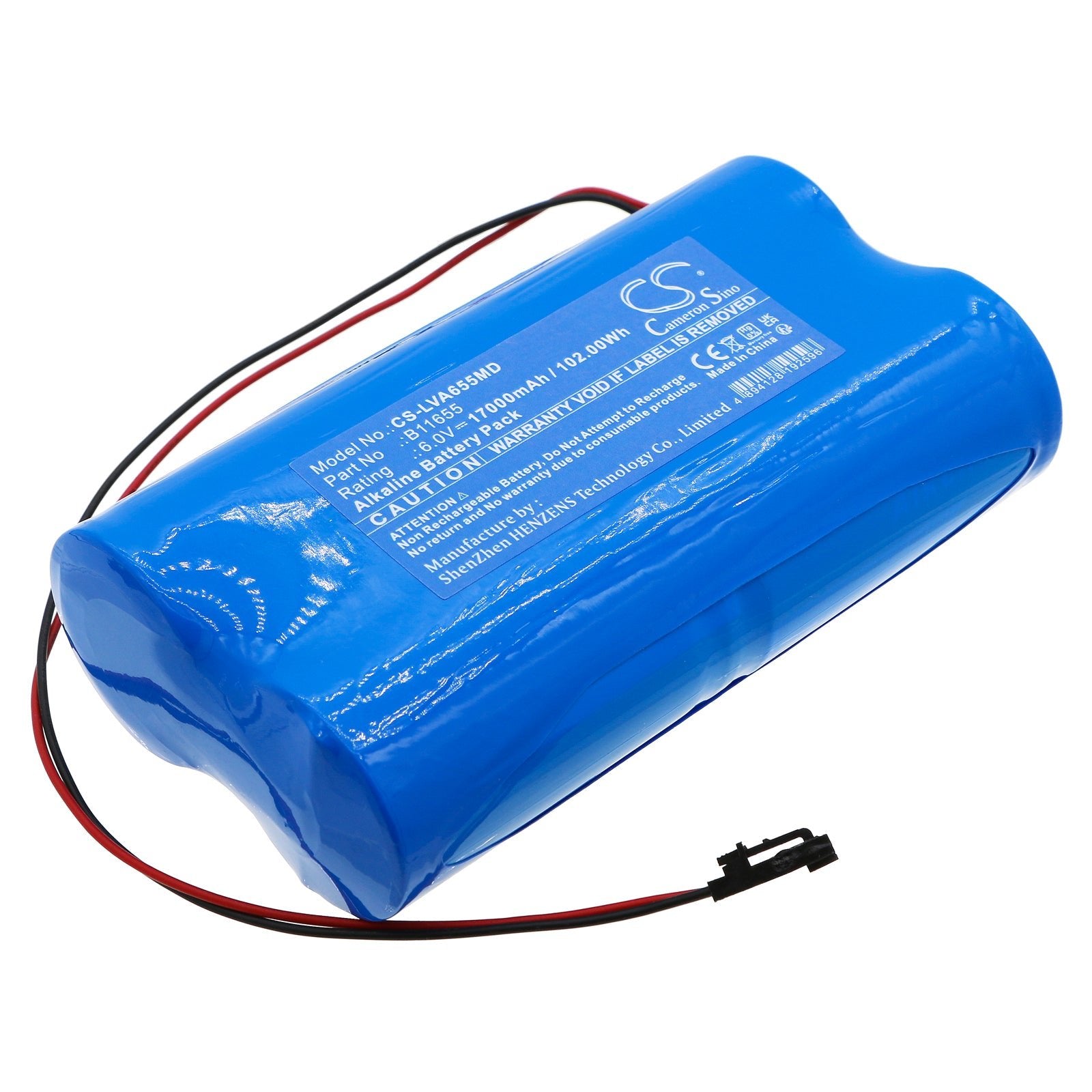 Alkaline, Medical Battery fits Lionville Lock Alert, 6.0V, 17000mAh Medical Cameron Sino Technology Limited