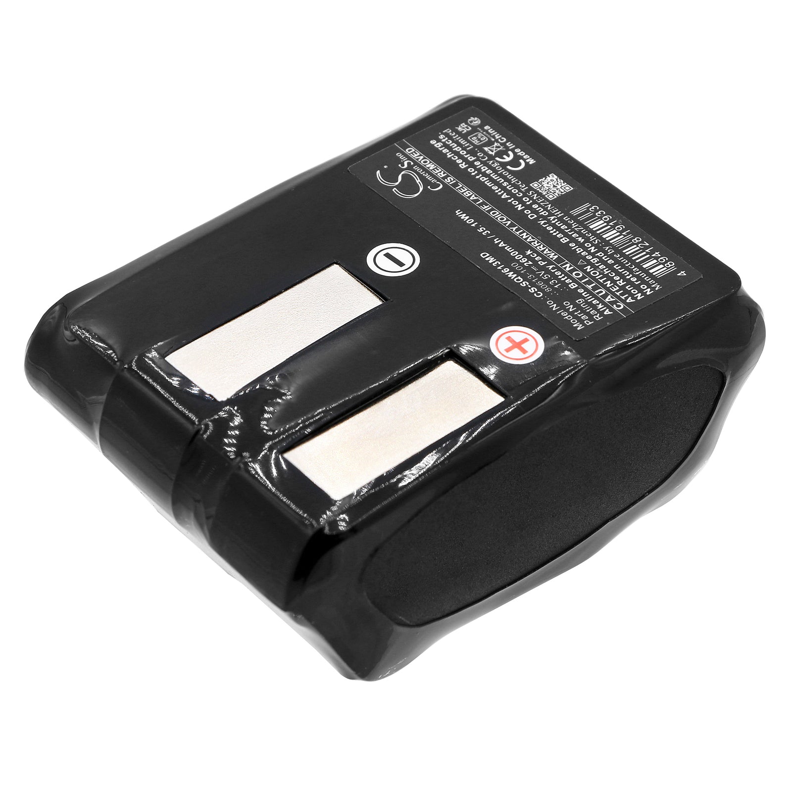 Alkaline, Medical Battery fits Sscor Quickdraw Powered Portable Suction Unit, Suction Device, 13.5V, 2600mAh Medical Cameron Sino Technology Limited