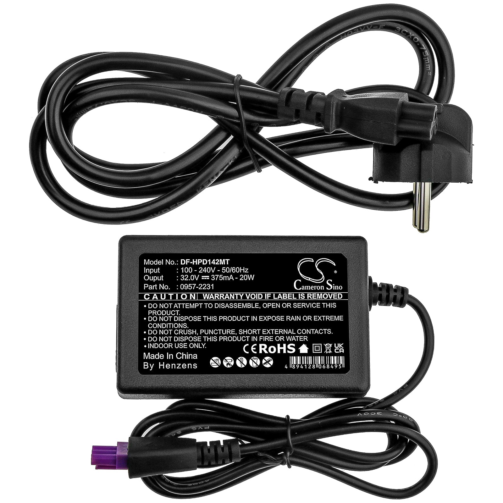 Battery Charger fits Hp, Deskjet D1420, Deskjet D1430, Deskjet D1445 Printer Adapter Cameron Sino Technology Limited