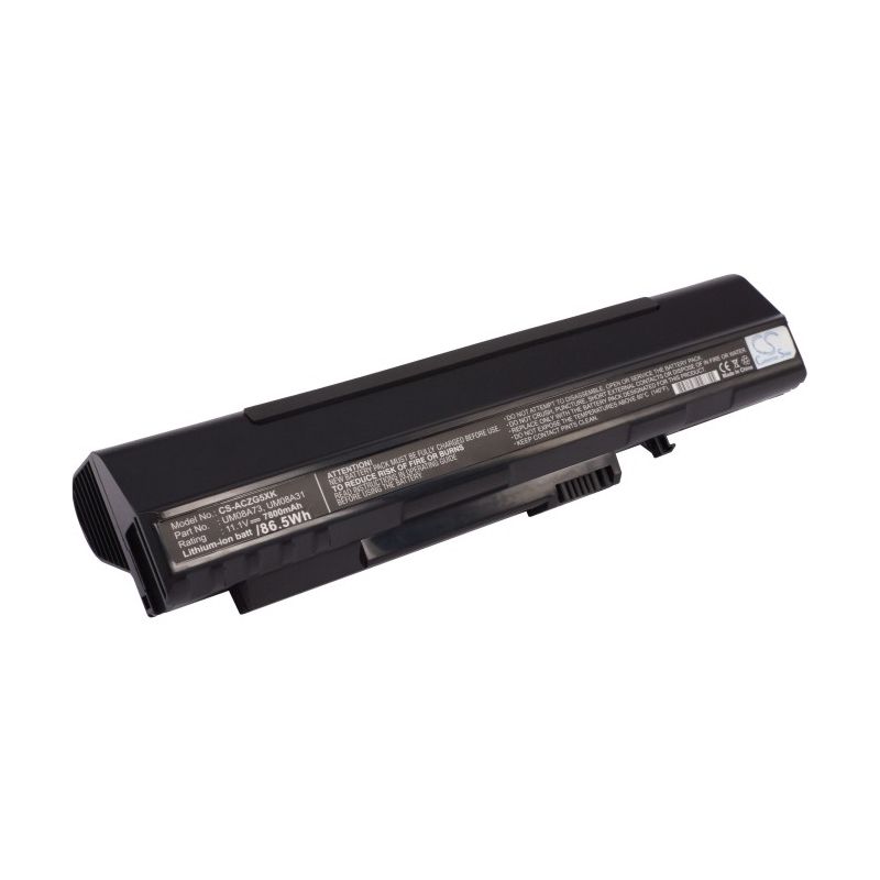 Black 11.1V 7800mAh Acer, Aspire One, Aspire One 531h, Aspire One 531h-1440 Replacement Battery Notebook & Laptop Cameron Sino Technology Limited
