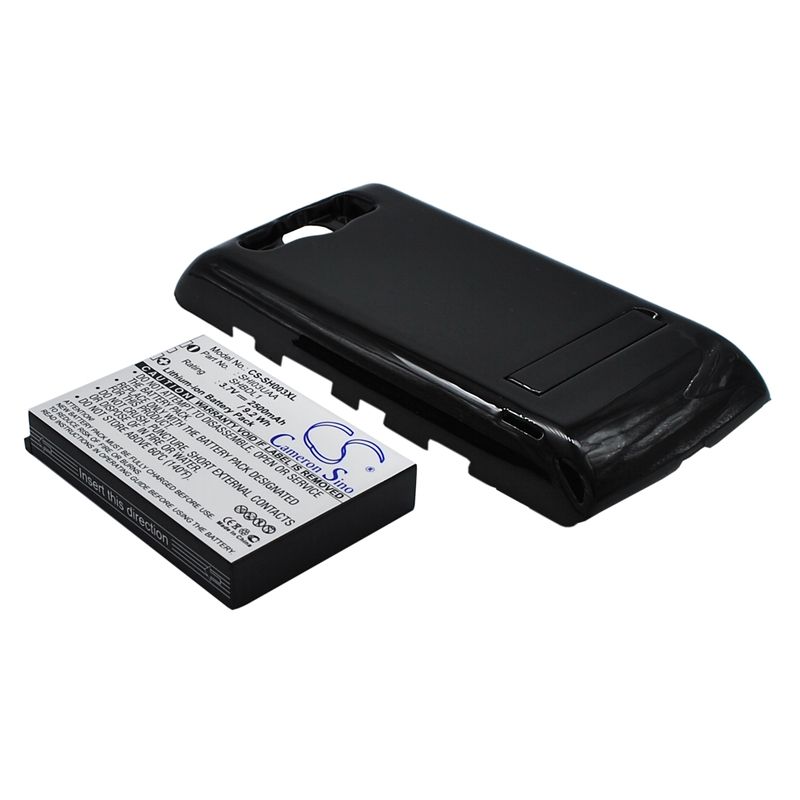 Black 3.7V 2500mAh Sharp, 003sh, dm009sh, galapagos 003sh Replacement Battery Mobile & SmartPhone Cameron Sino Technology Limited