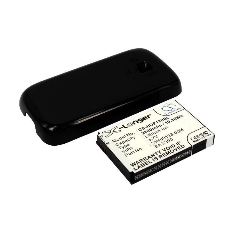 Black 3.7V 2800mAh Htc, rhod100, t7373, touch pro 2 Replacement Battery Communications Cameron Sino Technology Limited