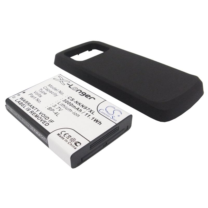 Black 3.7V 3000mAh Nokia, n97 Replacement Battery Mobile & SmartPhone Cameron Sino Technology Limited