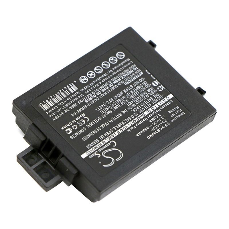 Black 3.7V 950mAh Vocera, B3000e, B3000n, Communications Badge B3000 Replacement Battery Medical Cameron Sino Technology Limited