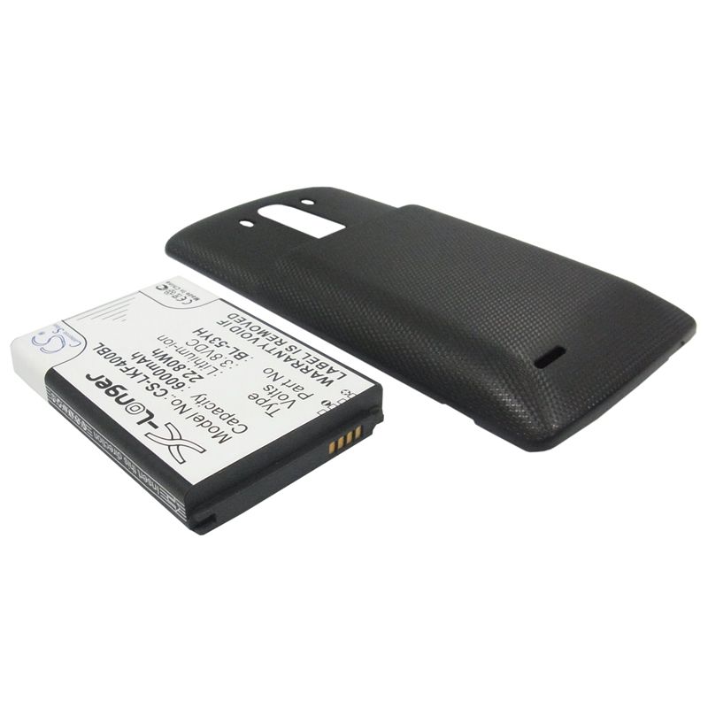 Black 3.8V 6000mAh Lg, d830, d850, d850 lte Replacement Battery Communications Cameron Sino Technology Limited (Suspended)