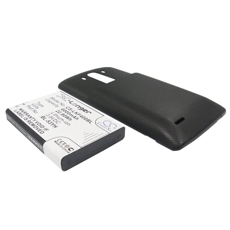 Black 3.8V 6000mAh Lg, d830, d850, d850 lte Replacement Battery Communications Cameron Sino Technology Limited (Suspended)